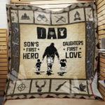 hunting dad quilt blanket dhc1102452td d2358372