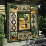 hunting deer quilt blanket d2352042