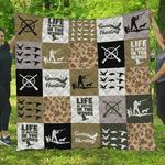 hunting life is better in the woods quilt blanket great customized blanket gifts for birthday