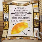 husband and wife there are two big days quilt blanket great customized gifts for birthday christmas