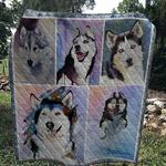 husky dog 3 quilt d2385880