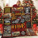 i am a biker grandpa 3d customized quilt d2315176
