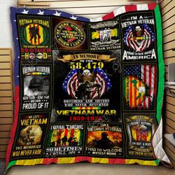 I Am Vietnam Veterans I Had To Welcome Myself Home Quilt Blanket Great Customized Blanket Gifts For Birthday Christmas Thanksgiving