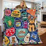 i just want to drink beer and hang with my yorkshire terrier quilt blanket great customized blanket