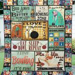 i love bowling clt250632 quilt blanket d2380730
