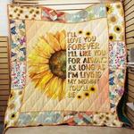i love you sunflower quilt blanket d2317928