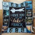 i love you to the lake and back quilt blanket great customized blanket gifts for birthday christmas