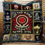 i see the world through native eyes quilt blanket r173 d2319840