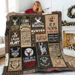 i will do it tomorrow i am going hunting quilt blanket great customized blanket gifts for birthday