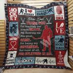 ice hockey dad quilt blanket dhc1102469td d2358413