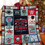ice hockey quilt blanket bbb0411233ht d2356642