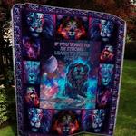 if you want to be strong learn to fight alone lion quilt d2385923