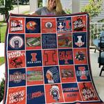 illinois fighting illini quilt blanket limited quilt blanket throw size d2324355