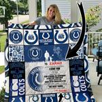 indianapolis colts personalized name quilt blanket d2355075