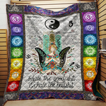 inhale the good yoga quilt blanket quilt d2323839