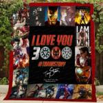 iron man i love you 3000 quilt blanket thank you tony stark ilu301 quilt d2324580