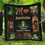 jagermeister is our wine funny gift idea quilt d2384956
