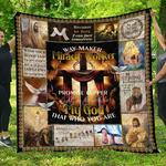 jesus christ light in the darkness my god is who you are quilt blanket great customized blanket
