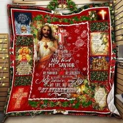 Jesus Is My God, My King Christmas HUR1939 3D Customized Quilt 2407