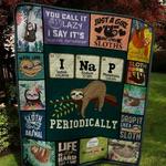 just a girl sloth quilt blanket quilt d2323479