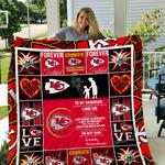 kansas city chiefs to my grandson love grandmom quilt blanket d2354765