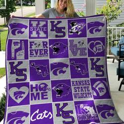 Kansas State Wildcats Quilt Blanket B110612  Quilt