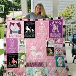 keep calm and snuggle your poodle quilt blanket great customized blanket gifts for birthday