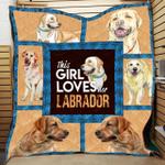 labrador flower awesome quilt miq d2390505