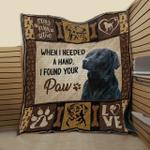 labrador retriever love me 3d customized quilt d2314203