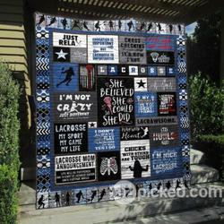 Lacrosse Is My Sport My Game And My Life Quilt Blanket Py68  Quilt