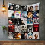 lady gaga style three album covers quilt blanket d2354135
