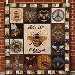 let it bee quilt blanket great customized blanket gifts for birthday christmas thanksgiving