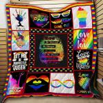 lgbt let me be perfectly queer quilt blanket great customized blanket gifts for birthday christmas