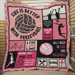 life is better with volleyball quilt blanket great customized blanket gifts for birthday christmas