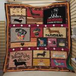 life without a dachshund is possible but pointless quilt blanket great customized blanket gifts for