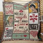 live love nurse some have stethoscopes quilt blanket great customized gifts for birthday christmas