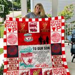 liverpool to our son love dad and mom quilt d2386983