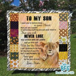 Ll Father And Son Quilt Blanket