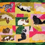 long haired cat hur quilt va d2389504