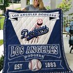 los angeles dodgers quilt blanket fan made d2349659
