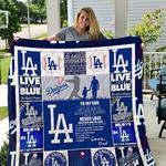 los angeles dodgers to my son love dad quilt d2386936