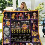 los angeles lakers 72 years quilt blanket d2352312