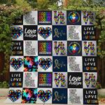 love autism summer quilt blanket d2325412