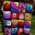love couple bird on the tree quilt blanket quilt d2322872