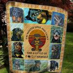 love rottweiler quilt blanket quilt d2322890