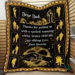 love you daddy jk17 ntth011298 3d customized quilt d2312909