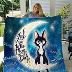 love you to moon and back tuxedo cat blanket th1807 quilt d2346597