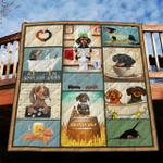 lovely dachshunds xs4 vth nnq131098 3d customized quilt d2314732
