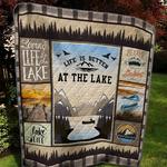 loving life at the lake quilt blanket great customized blanket gifts for birthday christmas