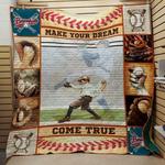 make your dream come true baseball quilt blanket quilt d2322945